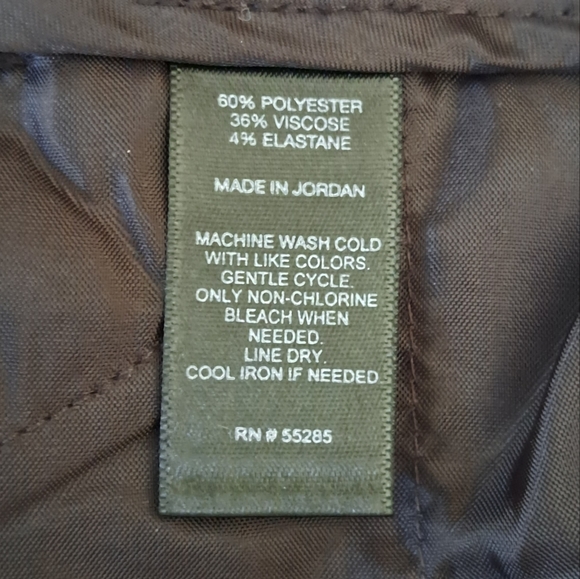 Express Editor black white plaid flat front Office straight leg Pants. Size 4S. - Picture 5 of 6